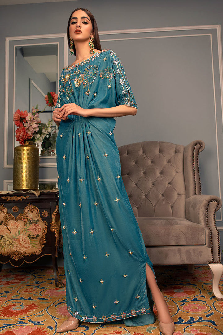 Sapphire - Zeb & Zeeshan -  Kaftan Dress - raniazara