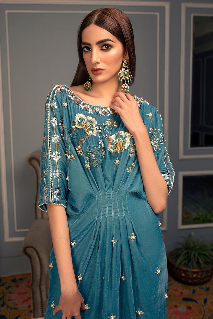 Sapphire - Zeb & Zeeshan -  Kaftan Dress - raniazara