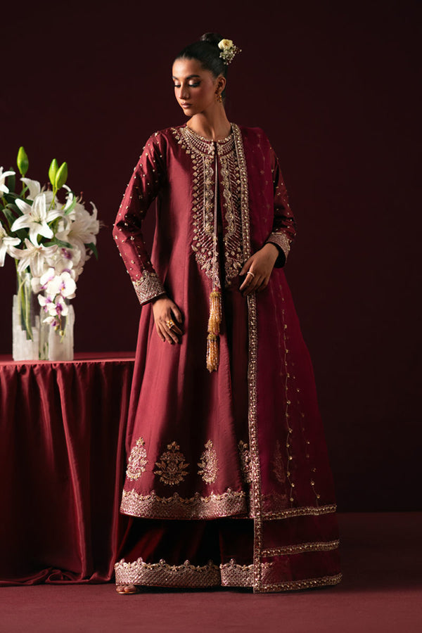 Rosso - Waniya by Mehr Azam - velvet Suit - Pret - raniazara