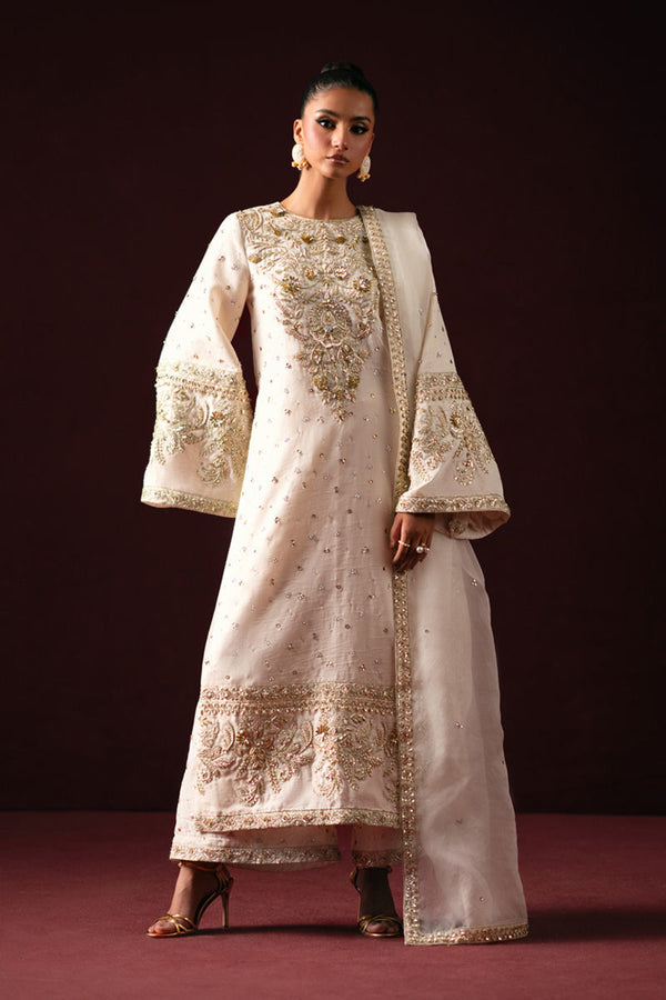 Shiro - Waniya by Mehr Azam - velvet Suit - Pret - raniazara