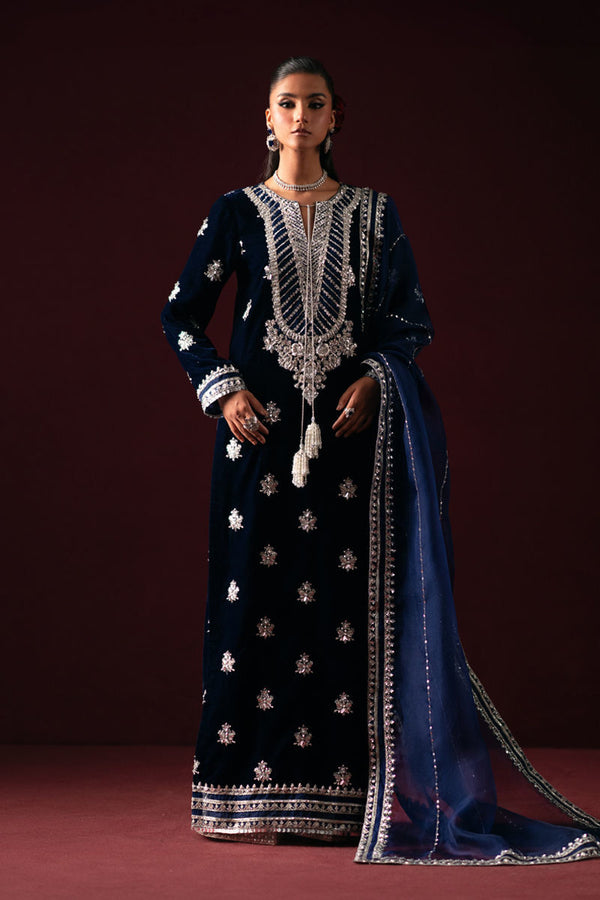 Lanse - Waniya by Mehr Azam - velvet Suit - Pret - raniazara