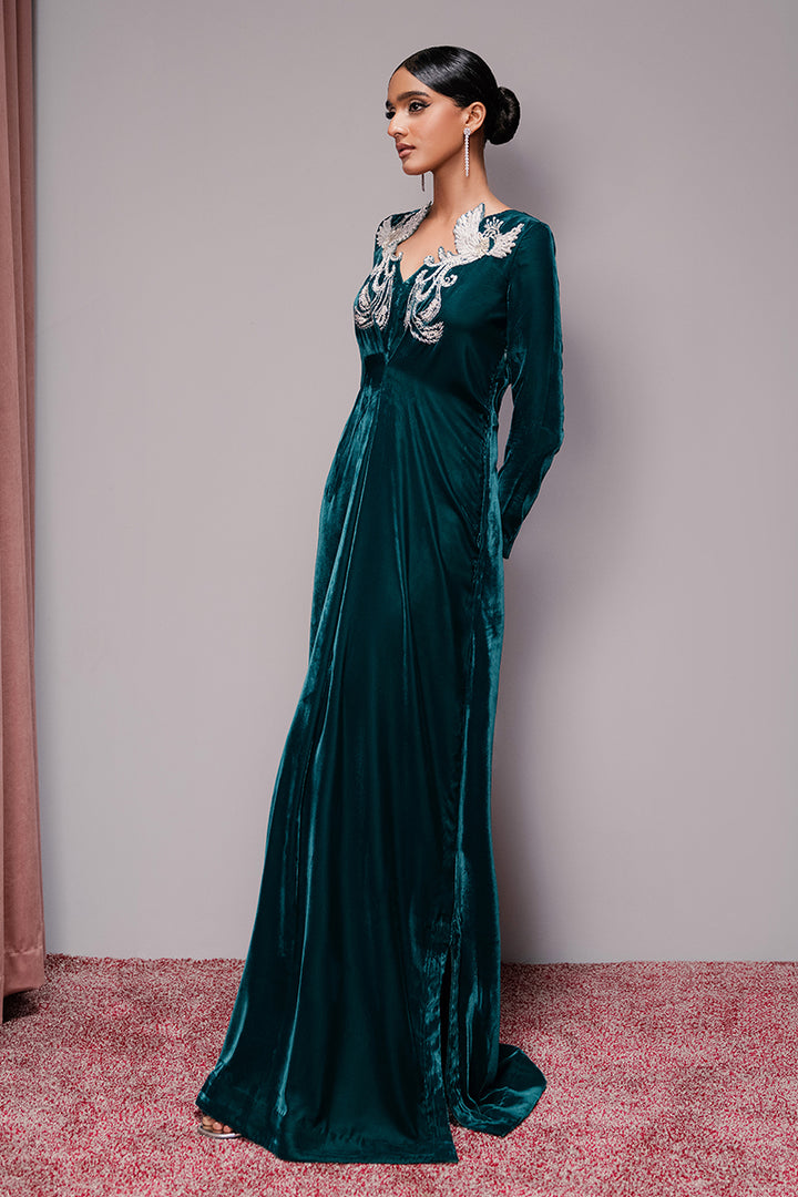 Emerald Escape - Zeb & Zeeshan - Kaftan Dress - raniazara