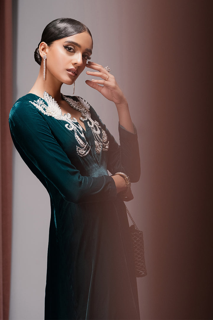 Emerald Escape - Zeb & Zeeshan - Kaftan Dress - raniazara