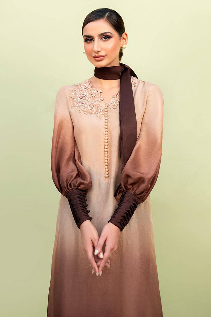 BROWN OMBRE - Zainab Salman - Ready To Ship - ranizara