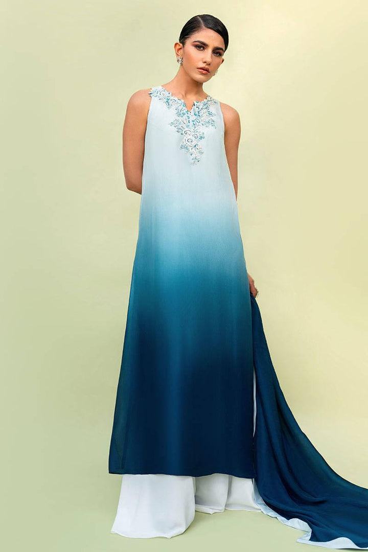 BLUE OMBRE - Zainab Salman - ready to ship  - raniazara