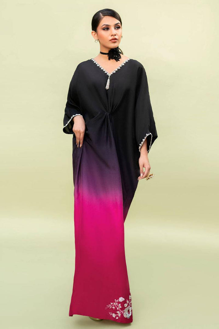 MAGENTA OMBRE - ZAINAB SALMAN - Kaftan Dress - raniazara