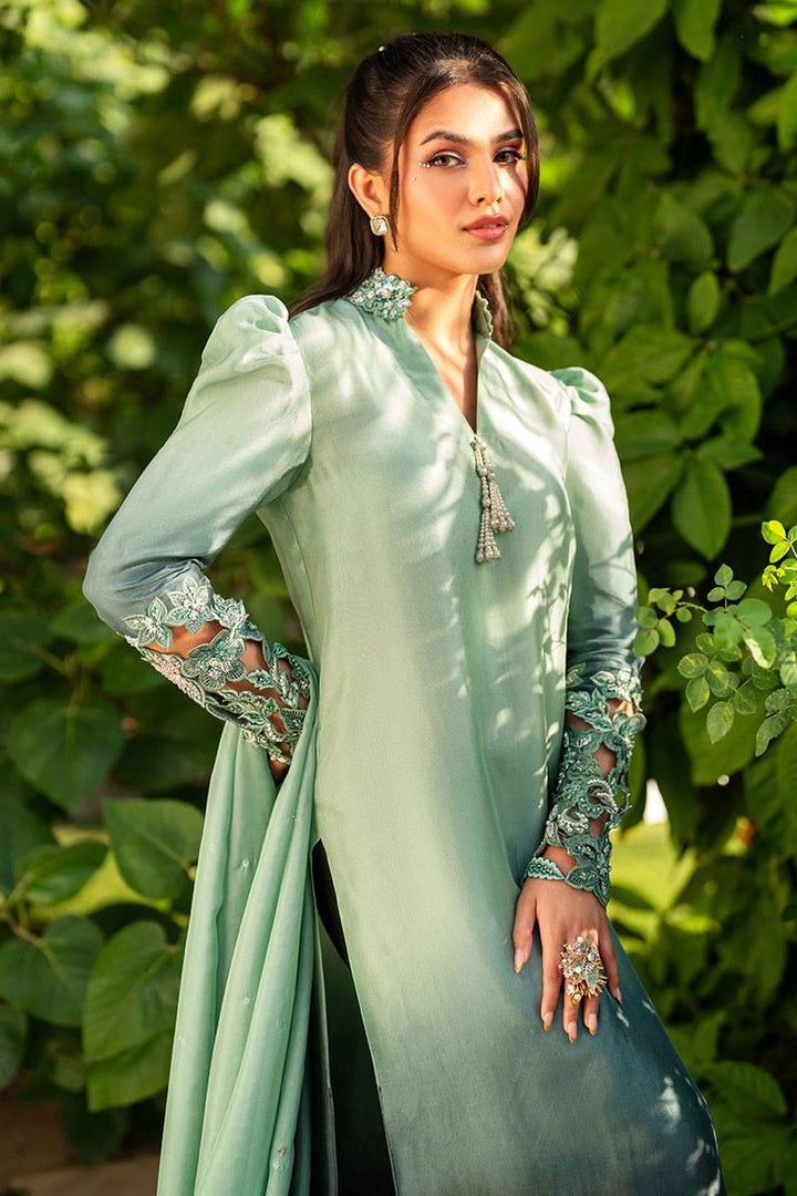 SAGE GREEN OMBRE - Zainab Salman - Ready To Ship - raniazara