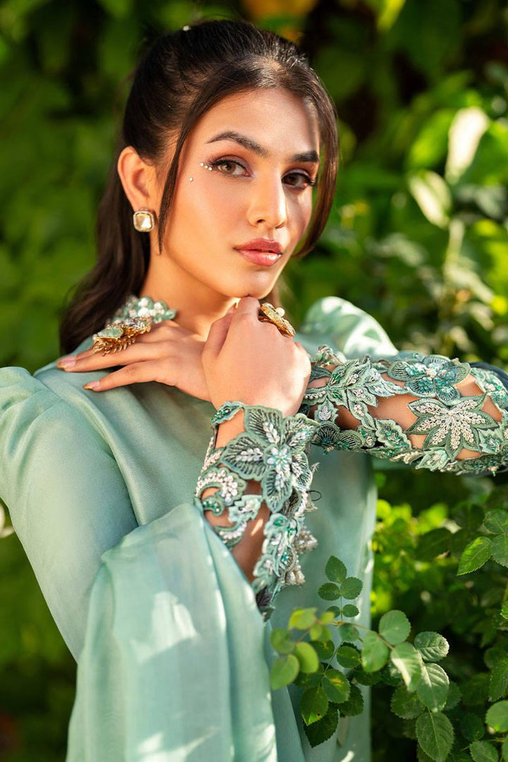 SAGE GREEN OMBRE - Zainab Salman - Ready To Ship - raniazara