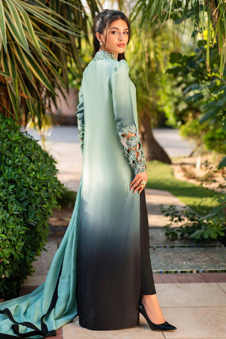 SAGE GREEN OMBRE - Zainab Salman - Ready To Ship - raniazara