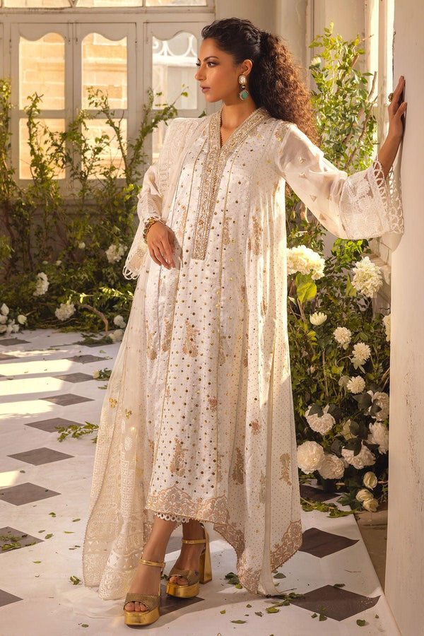 RANO KAFTAN CUT SHIRT - Annus Abrar - Luxury Pret - raniazara