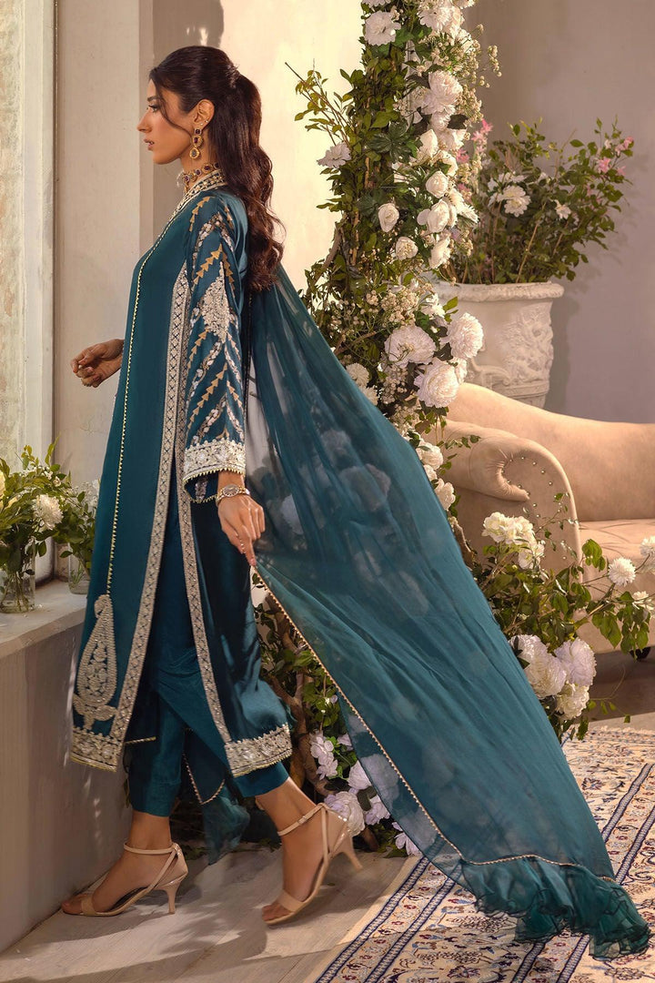 VISAAL - EMERALD SHIRT AND DUPATTA - Annus Abrar - Pret - raniazara