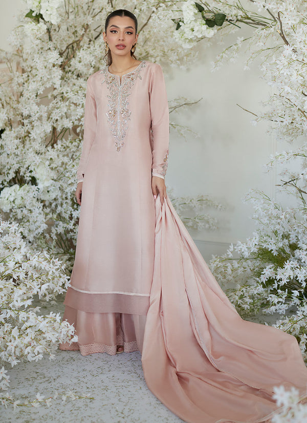 Pippa Pink Shirt and Dupatta - FARAH TALIB AZIZ - Ready to Ship - raniazara