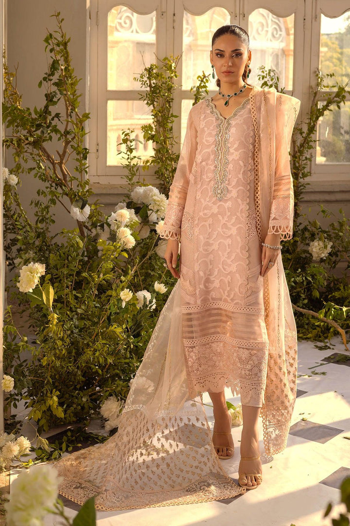 RUNA - SAND SHIRT AND DUPATTA - Annus Abrar - Luxury Pret - raniazara