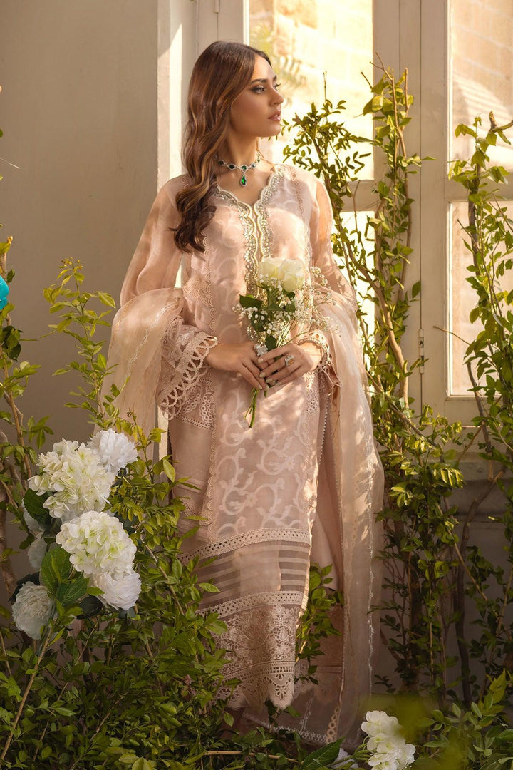 RUNA - SAND SHIRT AND DUPATTA - Annus Abrar - Luxury Pret - raniazara