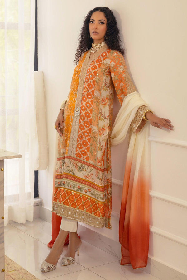 LAMYA - SHIRT AND DUPATTA - Annus Abrar - Luxury Pret - raniazara