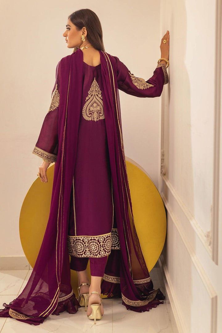 RUNELA MULBERRY - SHIRT, PANTS AND DUPATTA - Annus Abrar - Luxury Pret - raniazara