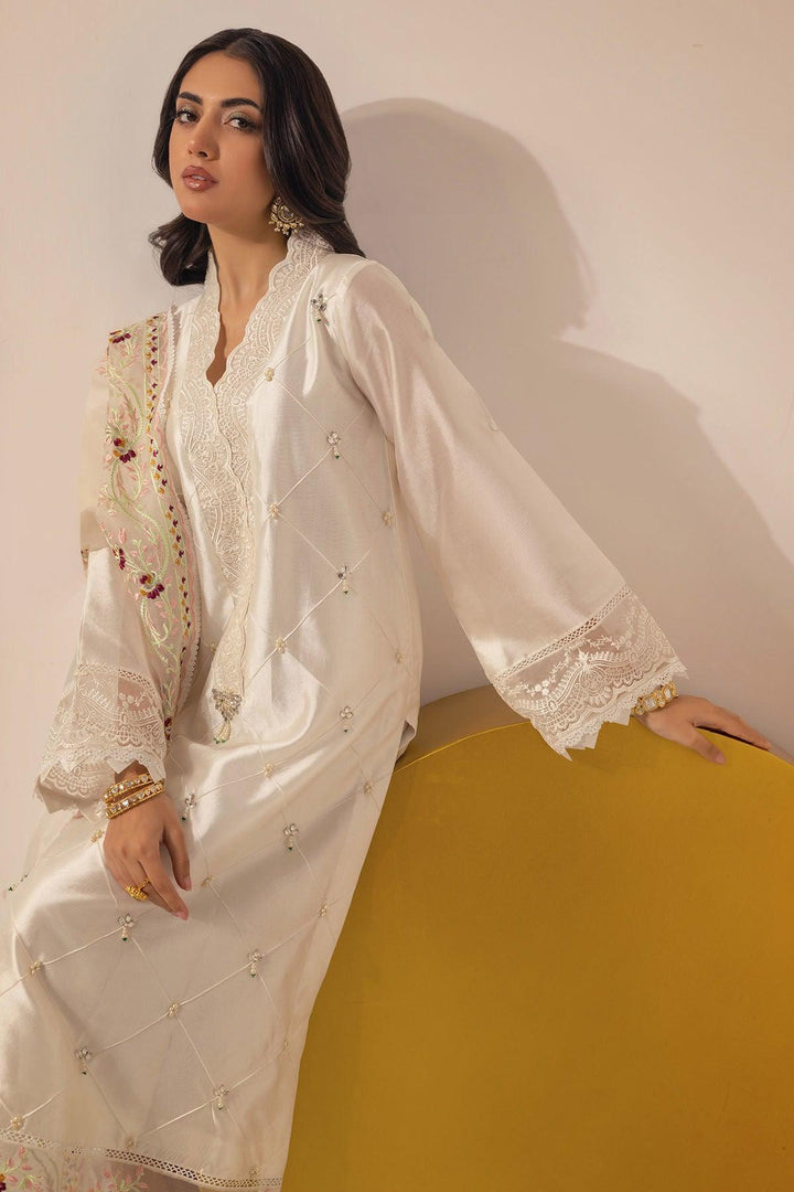 MIRSA IVORY - SHIRT AND DUPATTA - Annus Abrar - Luxury Pret - raniazara