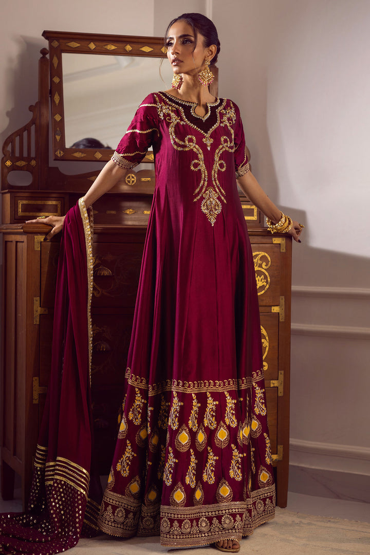 Gulsheen Kalidar (Shirt & Dupatta) - Annus Abrar - Party Wear Dress - raniazara