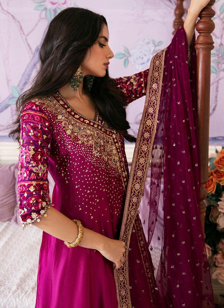 NARINA MAGENTA KALIDAAR AND DUPATTA - FARAH TALIB AZIZ - Luxury Pret - raniazara