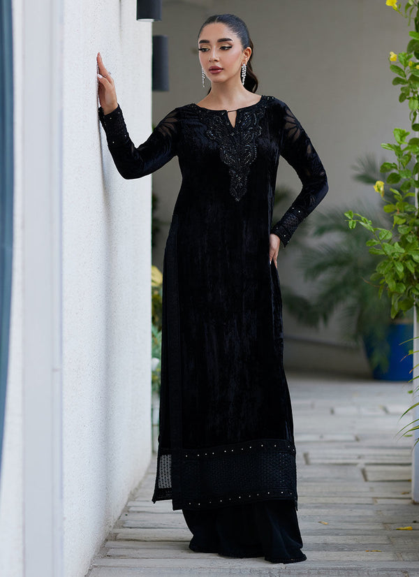 AFRIN ONYX CUTWORK SHIRT - Farah Talib Aziz - Pret - raniazara