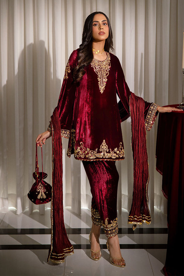 Carla - Ansab Jahangir - Velvet Suit - raniazara