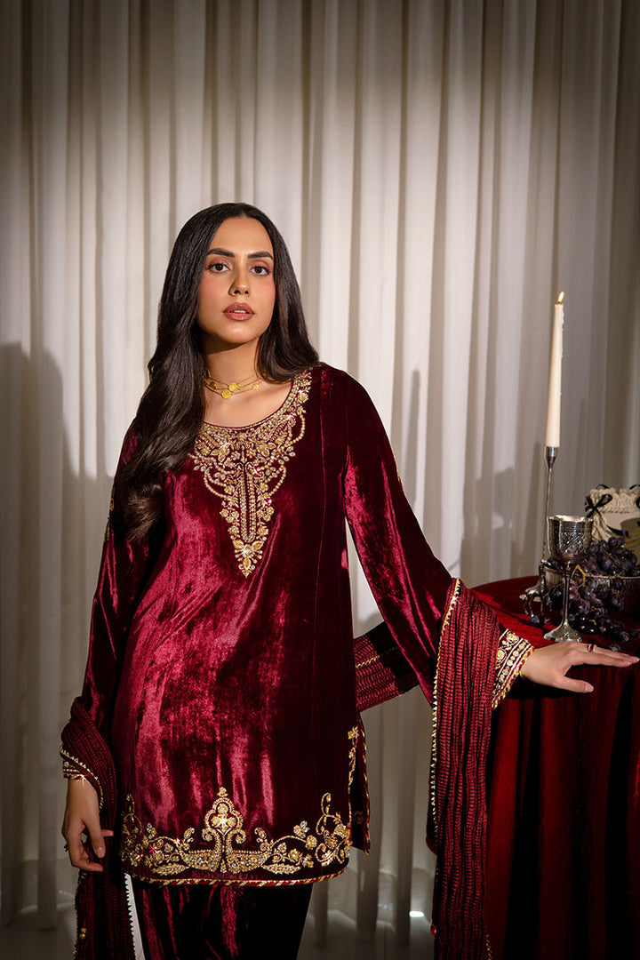 Carla - Ansab Jahangir - Velvet Suit - raniazara