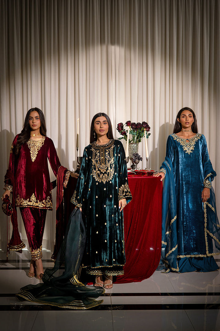 Carla - Ansab Jahangir - Velvet Suit - raniazara