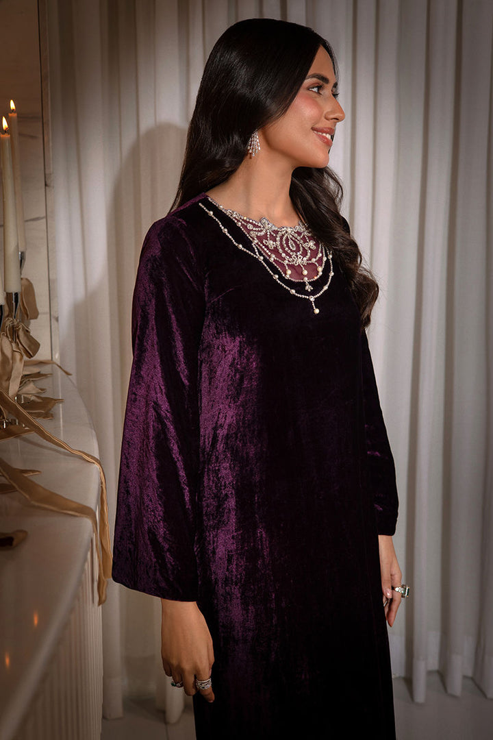 Sarlina - Ansab Jahangir - Velvet Suit - raniazara