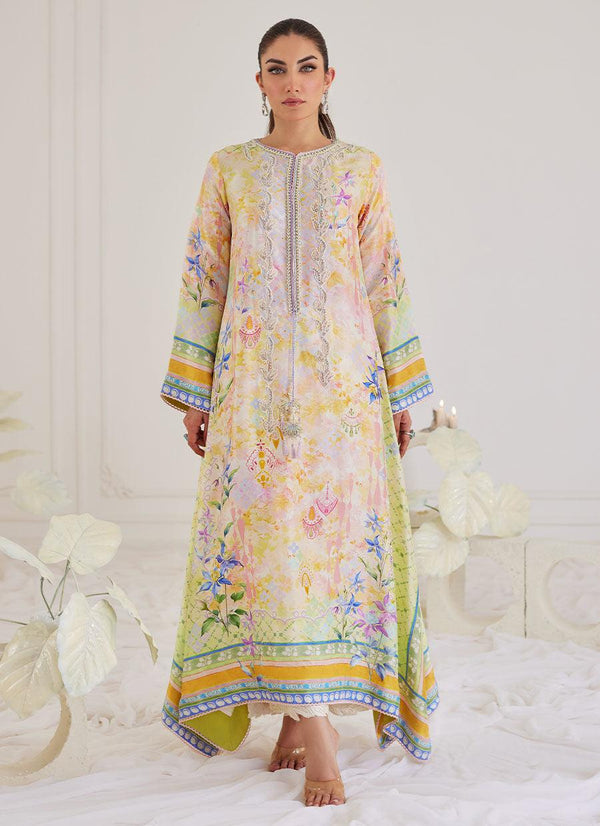 BLANCA RAW SILK KAFTAN - FARAH TALIB AZIZ - Pret