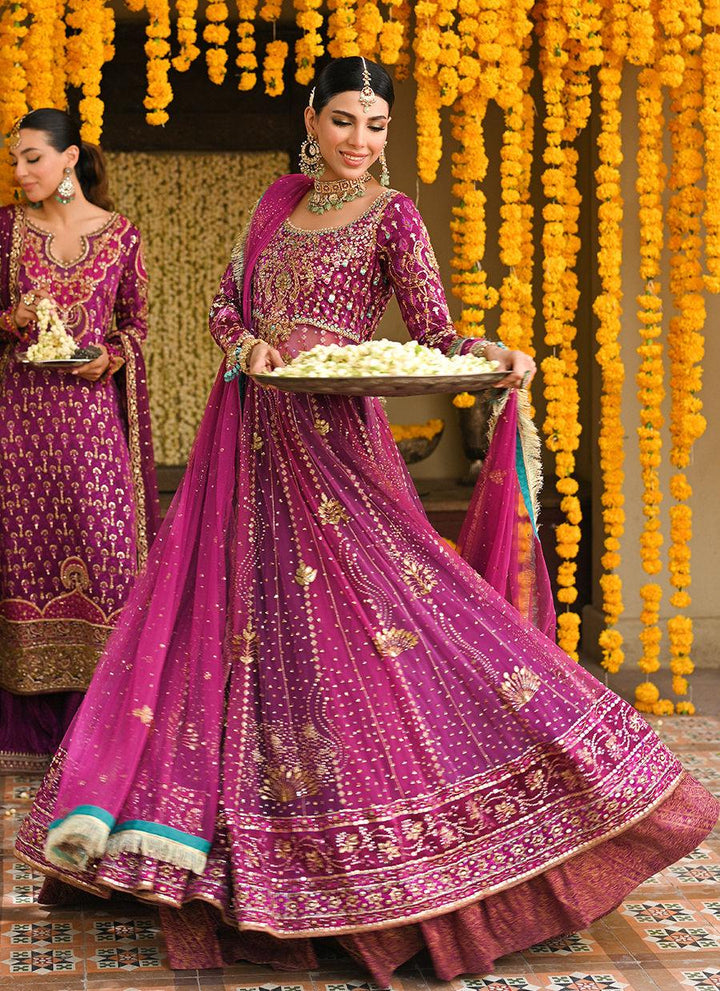 DONNA ORCHID PURPLE KALIDAAR - Farah Talib Aziz - Mehndi - raniazara