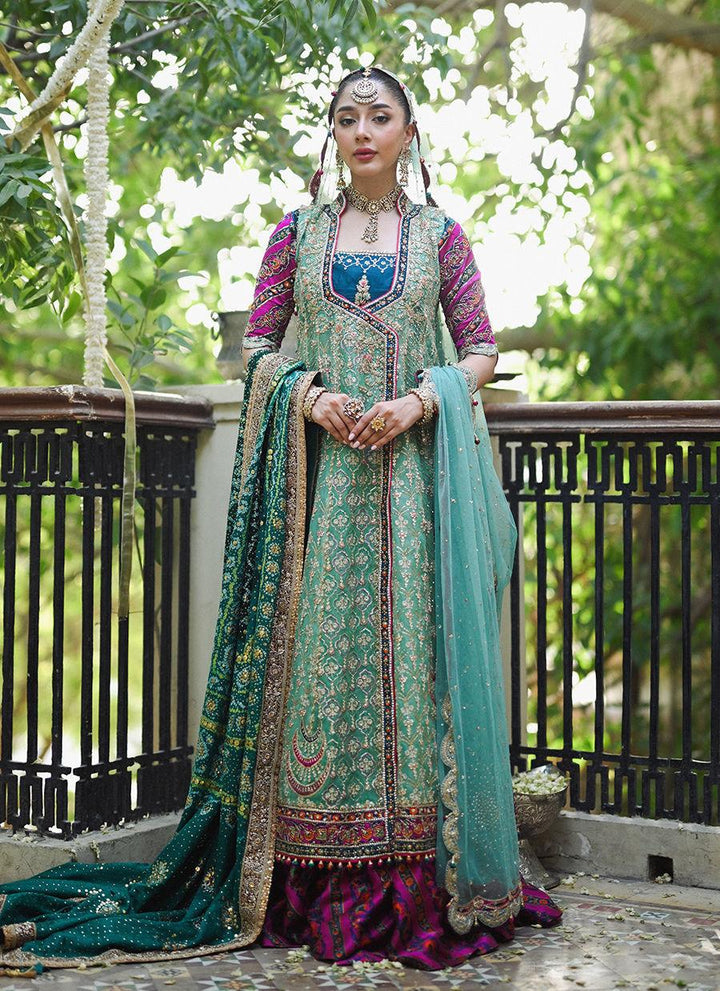 FELICITY AQUA-MINT ANGHARKHA - Farah Talib Aziz - Mehndi - raniazara