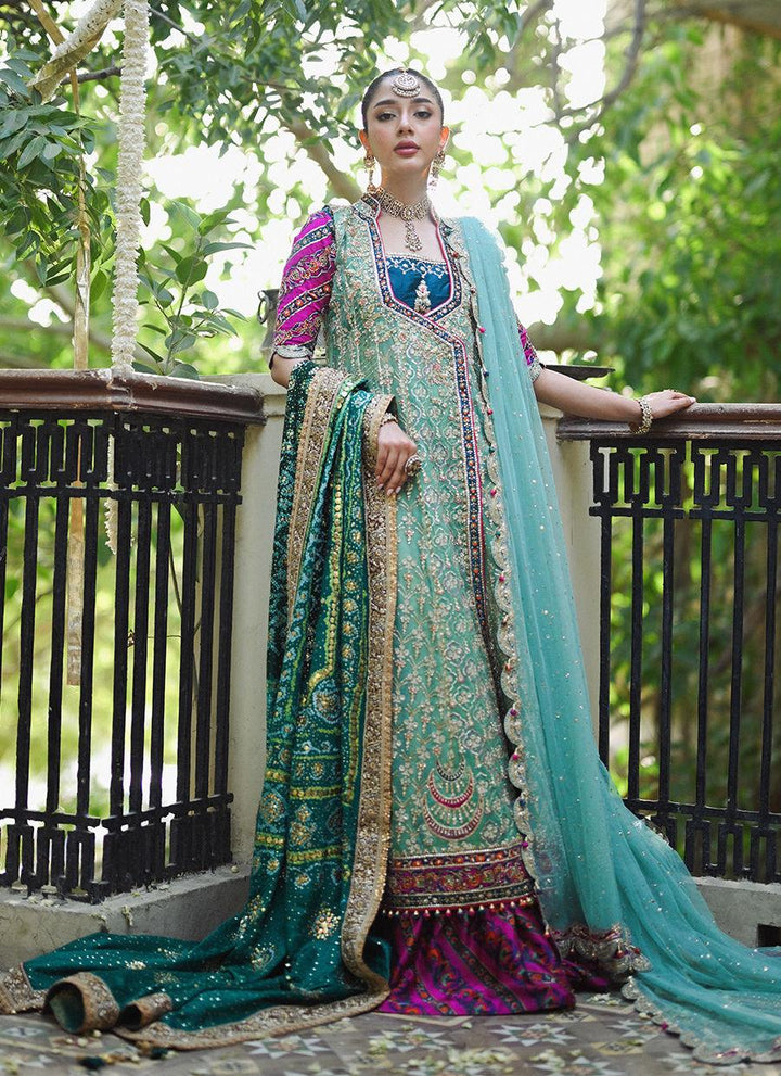 FELICITY AQUA-MINT ANGHARKHA - Farah Talib Aziz - Mehndi - raniazara