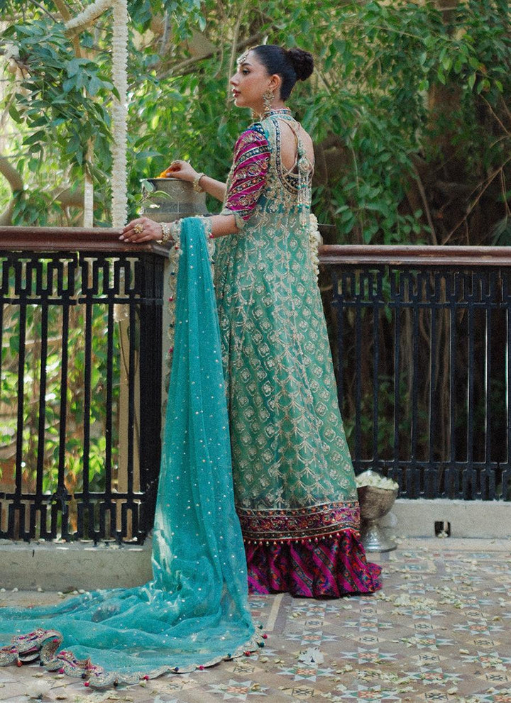 FELICITY AQUA-MINT ANGHARKHA - Farah Talib Aziz - Mehndi - raniazara