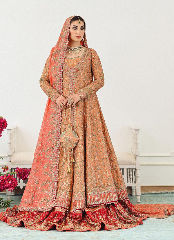 Sitara Kalidaar Front Open Bridal With Farshi Lehnga - Farah Talib Aziz - Bridal