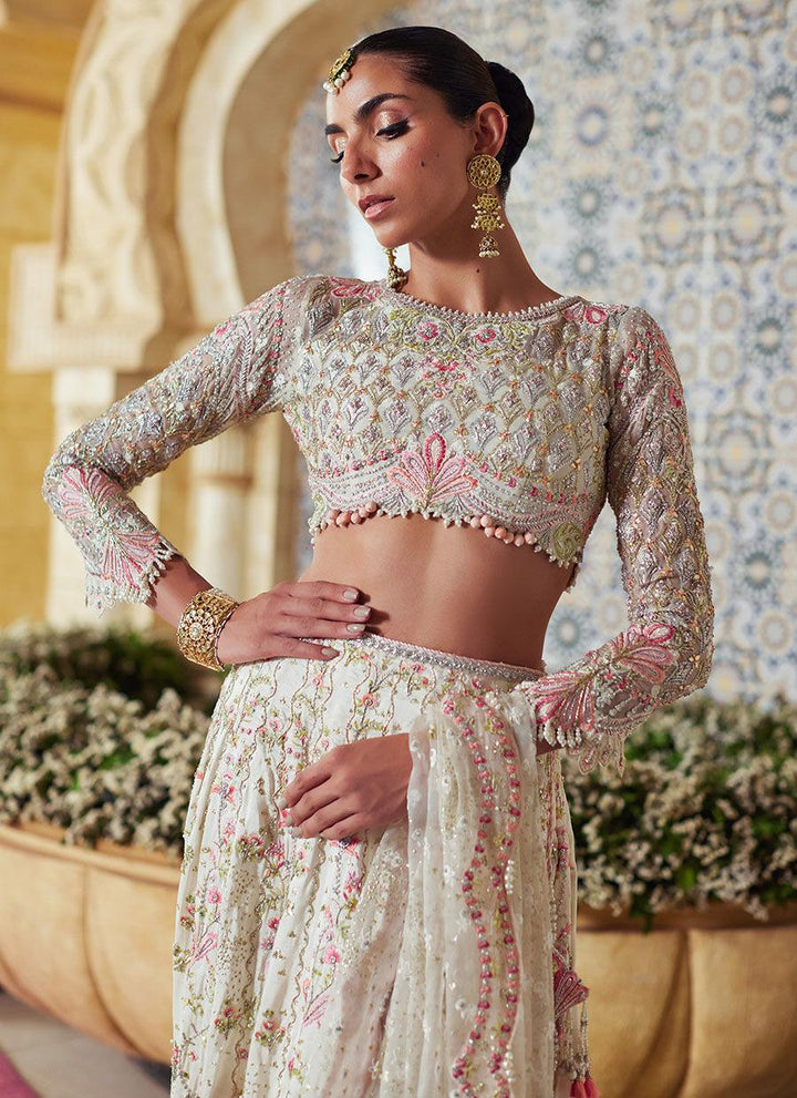 Amarisa Ivory Lehenga Choli - Farah Talib Aziz - Bridal - raniazara