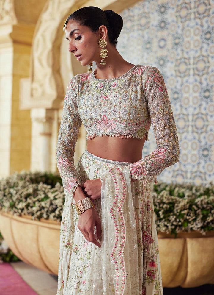 Amarisa Ivory Lehenga Choli - Farah Talib Aziz - Bridal - raniazara