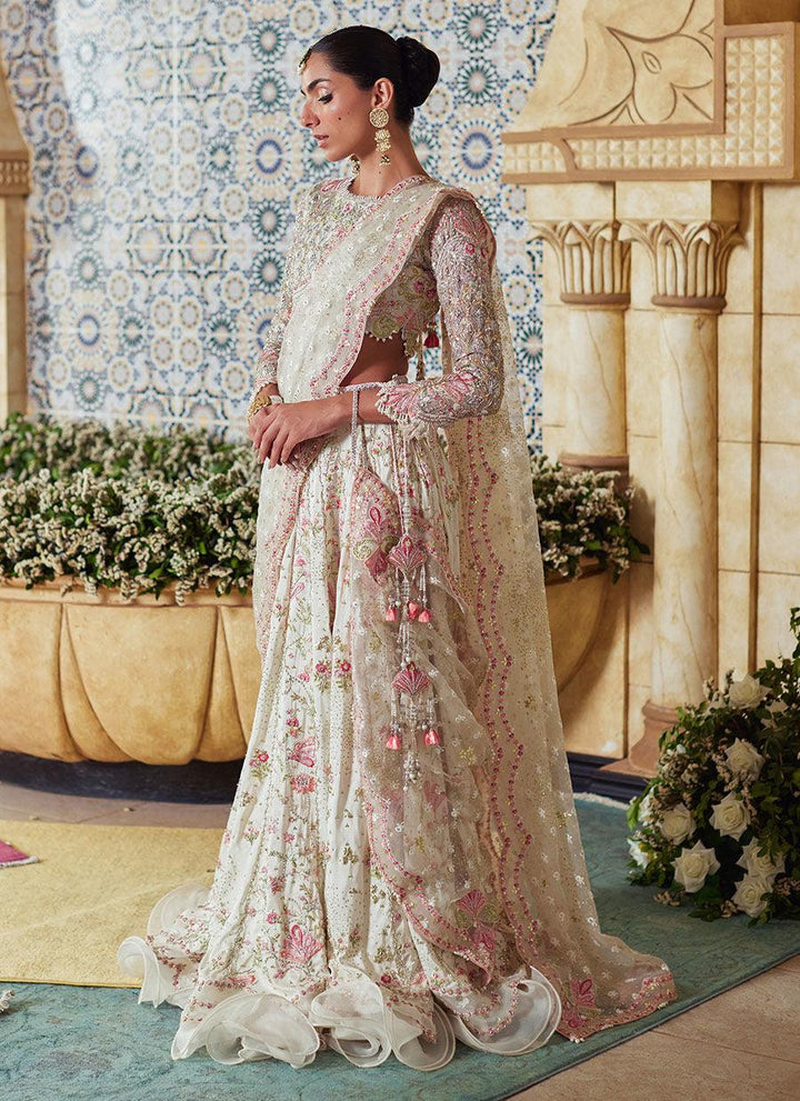 Amarisa Ivory Lehenga Choli - Farah Talib Aziz - Bridal - raniazara