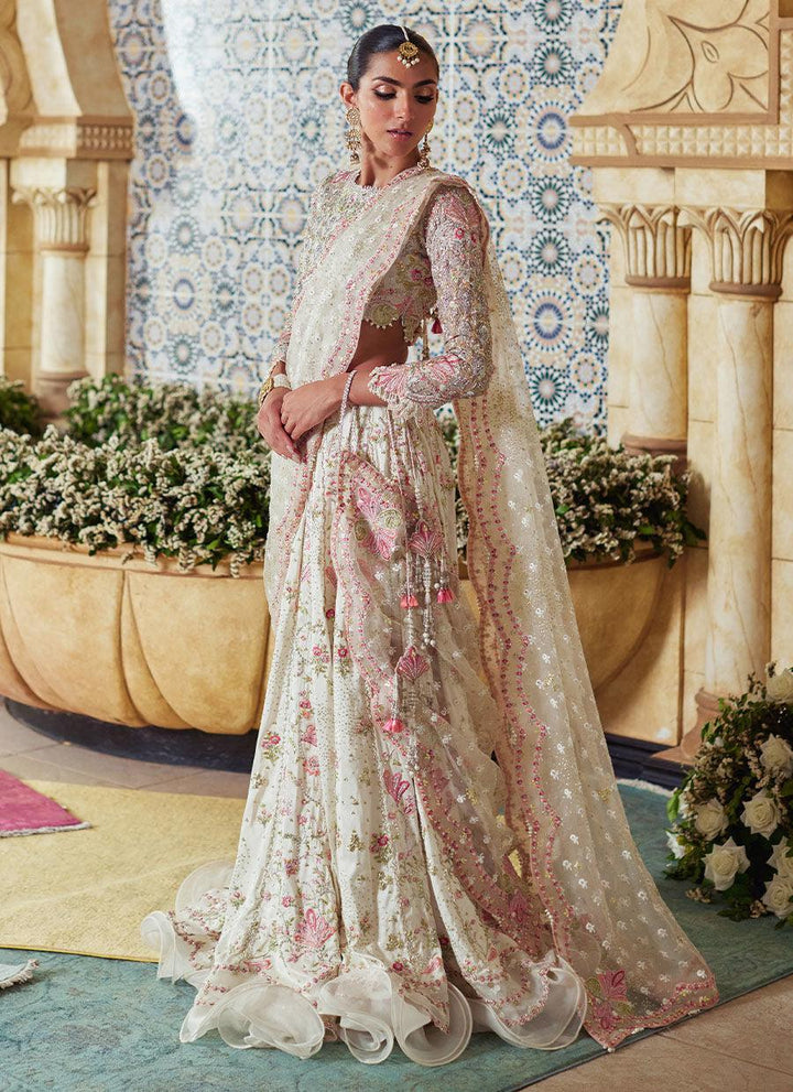 Amarisa Ivory Lehenga Choli - Farah Talib Aziz - Bridal - raniazara