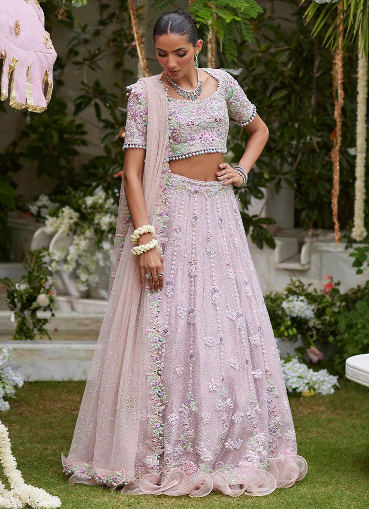 Gisel Powder Pink Lehenga Choli - Farah Talib Aziz - Bridal - raniazara