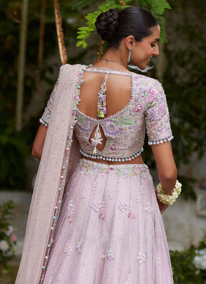 Gisel Powder Pink Lehenga Choli - Farah Talib Aziz - Bridal - raniazara