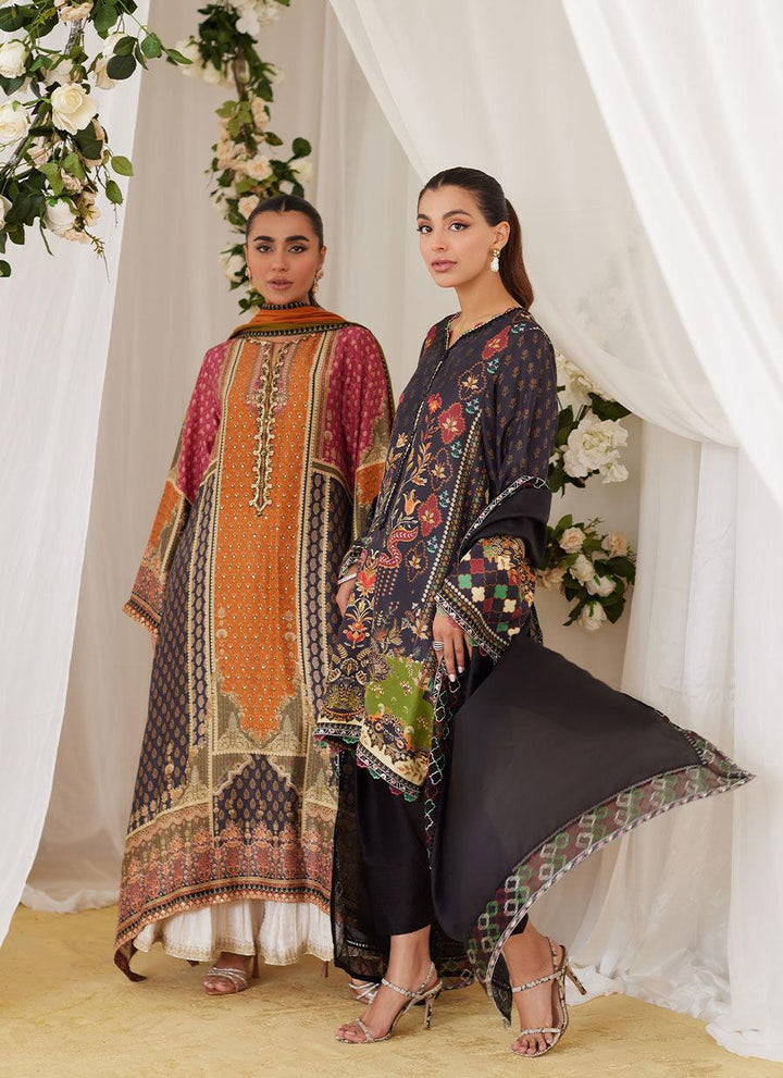 Oceea Printed Shirt And Dupatta - FARAH TALIB AZIZ - Pret - raniazara