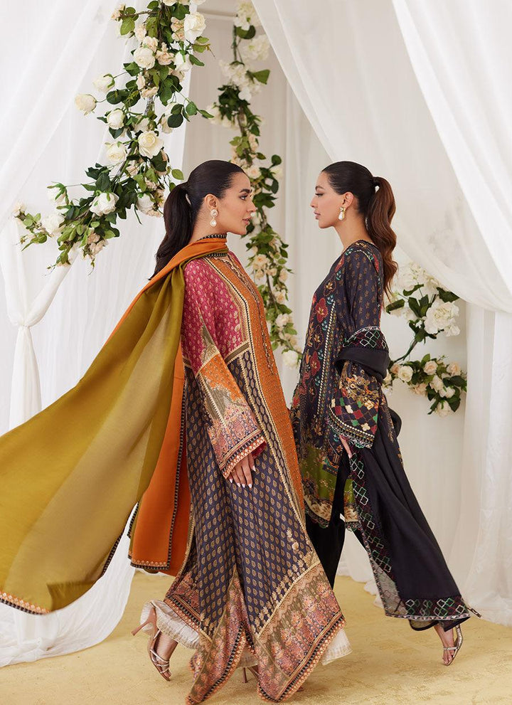 Oceea Printed Shirt And Dupatta - FARAH TALIB AZIZ - Pret - raniazara