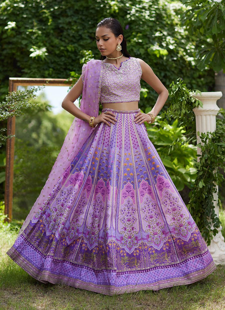 Ferazia Embellished Lehenga Choli - Farah Talib Aziz - Pakistani Suits - Pret - raniazara