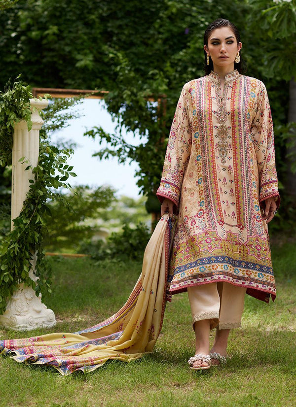 Delkash Shirt And Dupatta - Farah Talib Aziz - Pakistani Suits - Pret - raniazara