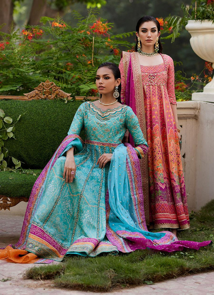 Zaiba Turquoise Kalidaar - Farah Talib Aziz - Pakistani Suits - Pret - raniazara