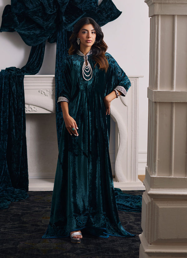 Alita Emerald Kaftan - Farah Talib Aziz - Kaftan Dress - raniazara