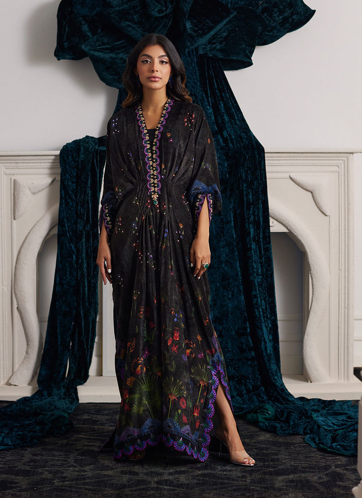 Dima Velvet Kaftan - Farah Talib Aziz - Kaftan Dress - raniazara