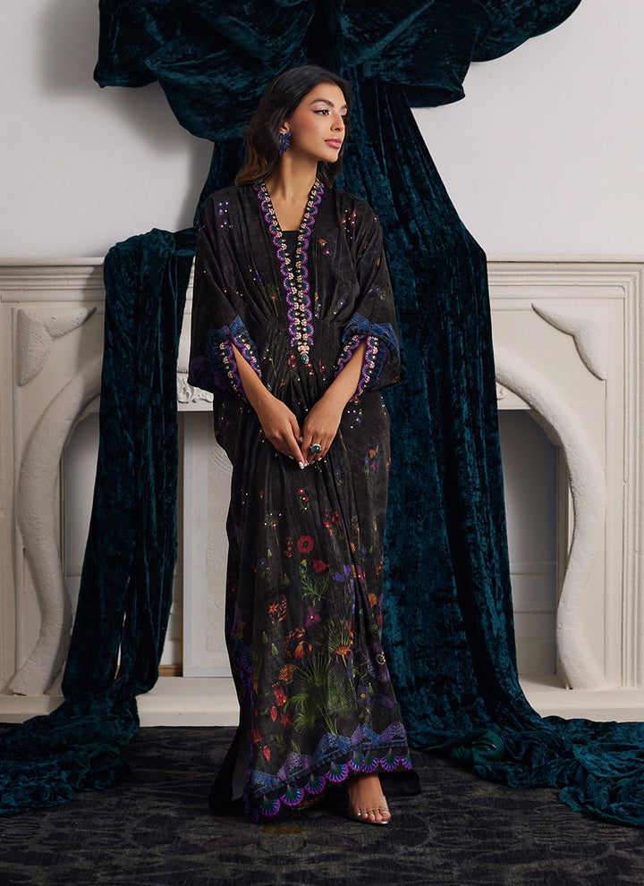 Dima Velvet Kaftan - Farah Talib Aziz - Kaftan Dress - raniazara