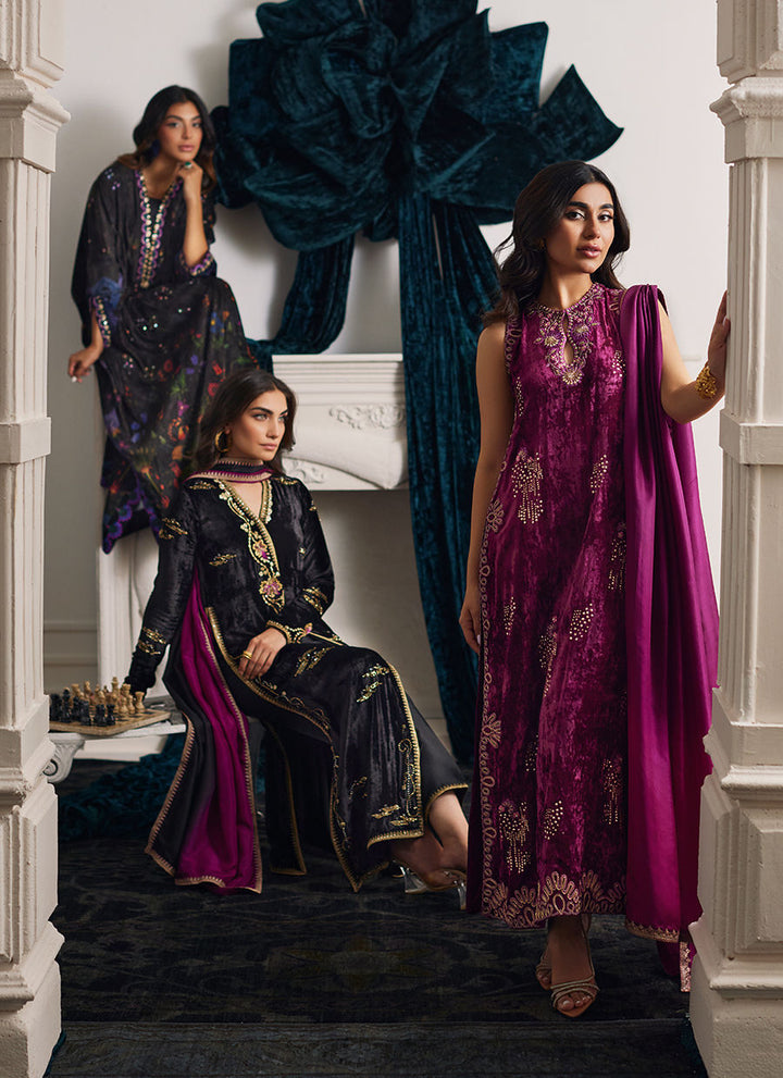 Dima Velvet Kaftan - Farah Talib Aziz - Kaftan Dress - raniazara