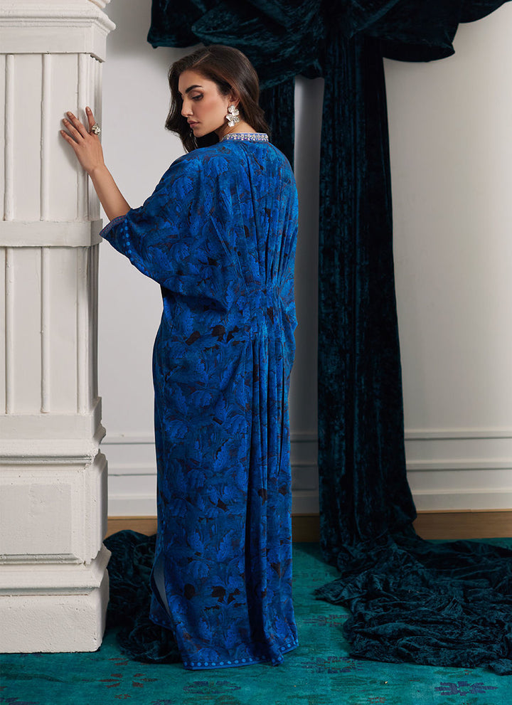 Roz Sapphire Kaftan - Farah Talib Aziz - Kaftan Dress - raniazara